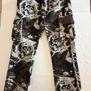 Men's REBEL VENGENCE Camo Skull Cargo Pants